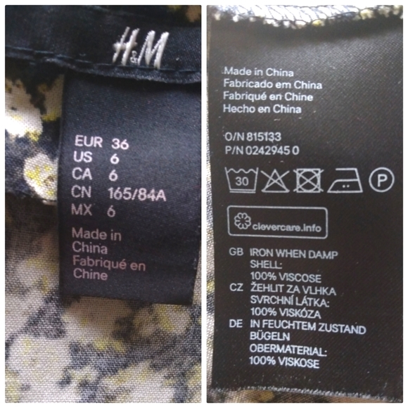 90s Style Grunge Daisy Print Hi Low Hem Skater Dress with Pockets-Size 6 - Picture 8 of 8